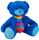 BEAR GEORGIE W/RAINBOW TIE BLUE 50CM