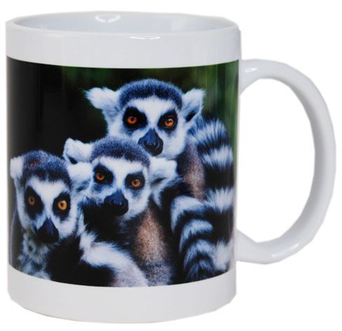 COFFEE MUG - LEMUR PRINT