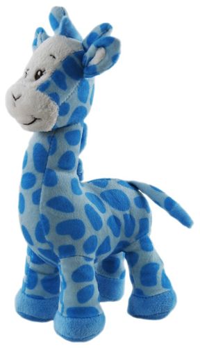 GIRAFFE SAFARI W-RATTLE BL SM 25CM