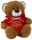 BEAR HOODIE RED - MERRY CHRISTMAS 25CM