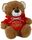 BEAR HOODIE RED - MERRY CHRISTMAS 25CM