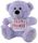 BEAR LAVENDER  BEST FRIENDS SHIRT 23CM