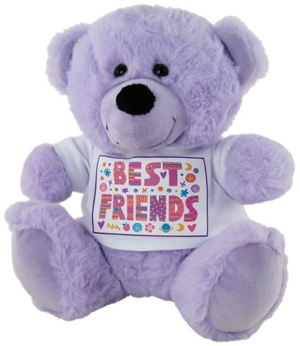 BEAR LAVENDER  BEST FRIENDS SHIRT 23CM