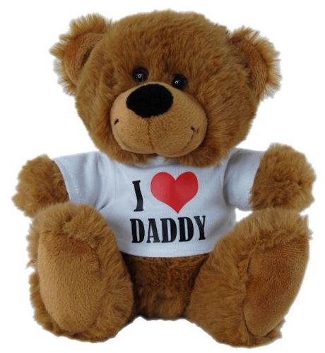 BEAR BROWN I LOVE DADDY SHIRT 23CM