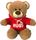 BEAR HOODIE RED - HUGS 25CM