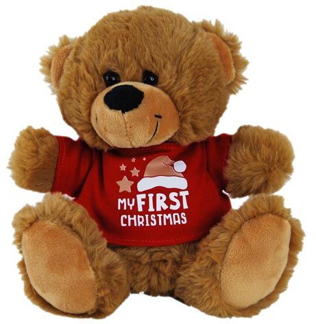 BEAR JELLY 1ST CHRISTMAS RED SHIRT18CM