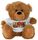 BEAR BROWN MERRY XMAS WHITE SHRT 23CM