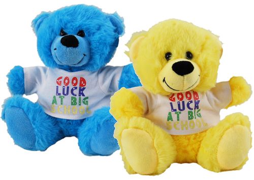 BEAR SHIRT GOOD LUCK IN BIG SCHOOL 18CM