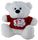 BEAR WHITE MY 1ST XMAS RED SHIRT 18CM