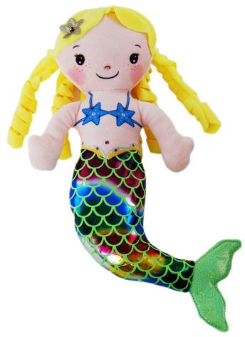 MERMAID DOLL AMPHITRITE YELLOW 30CM