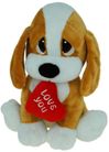 DOG BABU WITH HEART 27CM