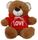 BEAR HOODIE RED - LOVE 25CM