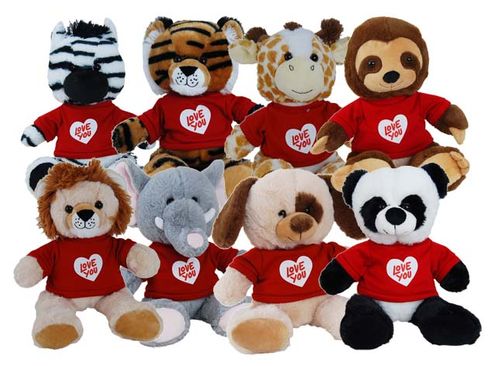 CHUBBS VALENTINE ANIMALS 25CM