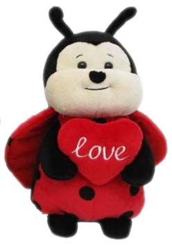 LADY BUG WITH HEART 19CM