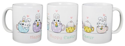 COFFEE MUG - BUNNIES IN CUPS