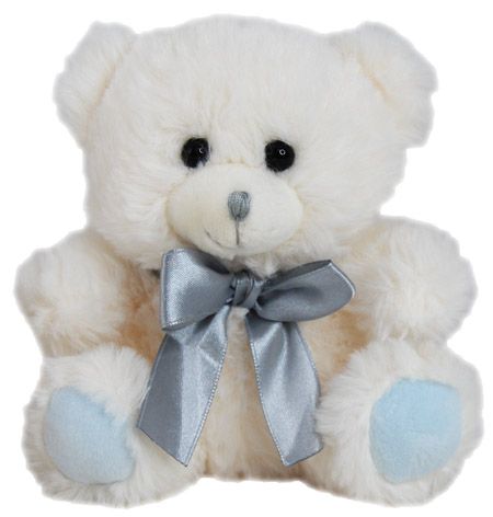 BEAR BUTTONS 14CM - BLUE