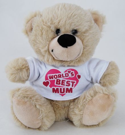 BEAR WORLDS BEST MUM SHIRT 18CM (2024)