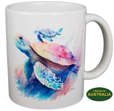 COFFEE MUG - TURTLE & BABY WC