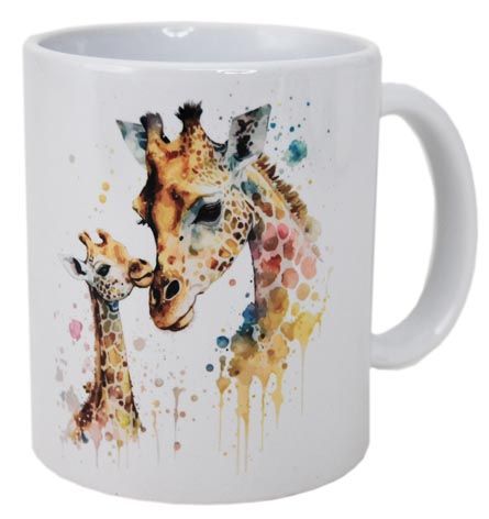 COFFEE MUG - GIRAFFE & BABY WC