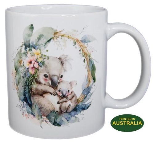 COFFEE MUG - KOALA WREATH WC