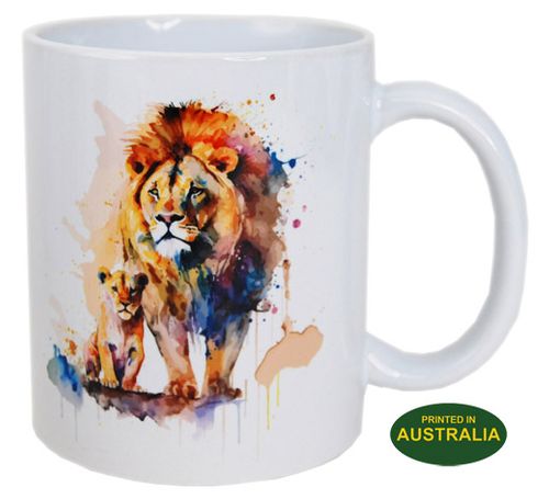 COFFEE MUG - LION & BABY WC