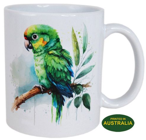 COFFEE MUG - PARROT GREEN WC