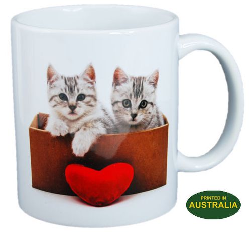 COFFEE MUG - VALENTINE KITTENS
