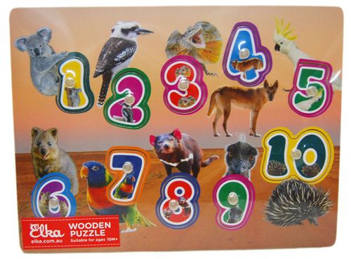 AUSSIE NUMBER PUZZLE 30X30CM