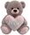 BEAR BELLE W/HEART - PINK 75CM (DEC)