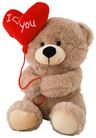 BEAR BRN W/ BALLOON - I LOVE YOU