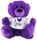 BEAR PURPLE -  I LOVE YOU SHIRT 18CM