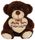 BEAR TUBBY CHOCOLATE 19CM (DEC)