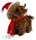 HIGHLAND COW XMAS HAT & SCARF 25CM