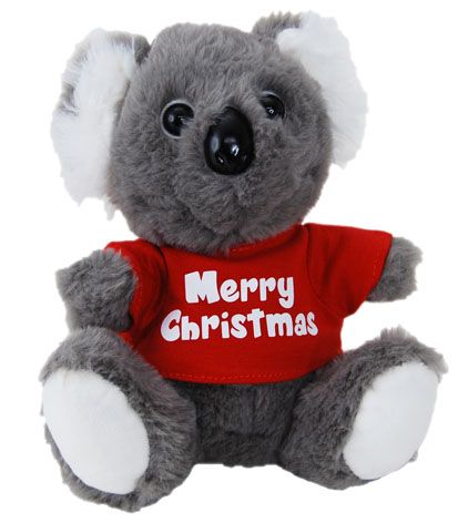 KOALA WITH MERRY CHRISTMAS SHIRT