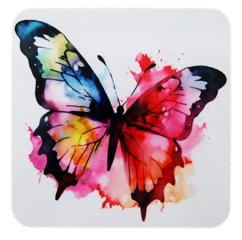 COASTER - BUTTERFLY - PINK WC