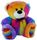 BEAR JELLY - RAINBOW COLOURS 23CM