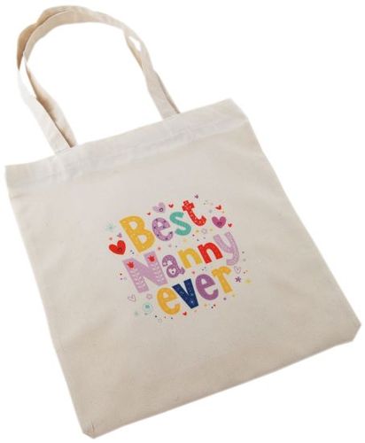 TOTE BAG - BEST NANNY EVER 40CMX37CM