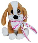 DOG BABU W/MOTHERS DAY RIBBON 23CM