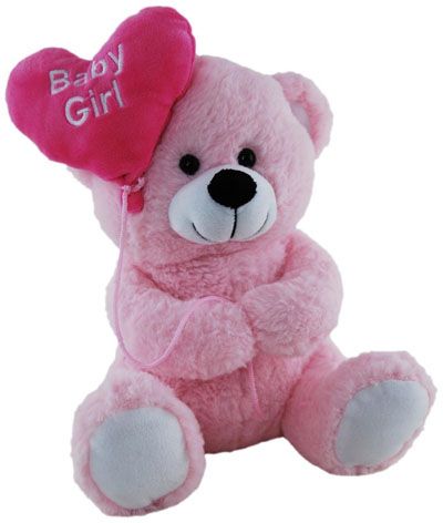 BEAR WITH BALLOON - BABY GIRL