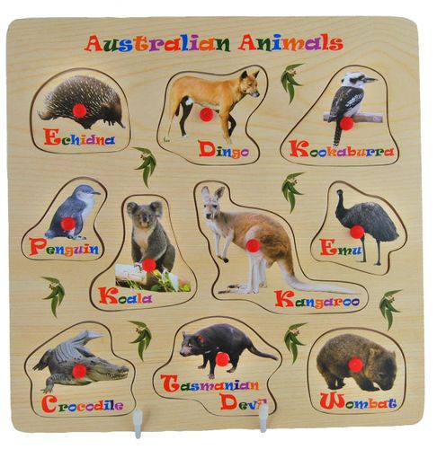 AUSTRALIAN ANIMAL JIGSAW 30X30CM