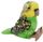 BUDGERIGAR W/SOUND CHIP 17CM