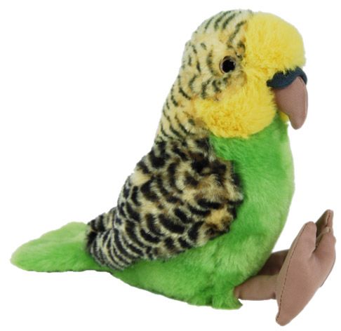 BUDGERIGAR W/SOUND CHIP 17CM