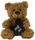 BEAR TILLY WITH HEART BROWN 24CM