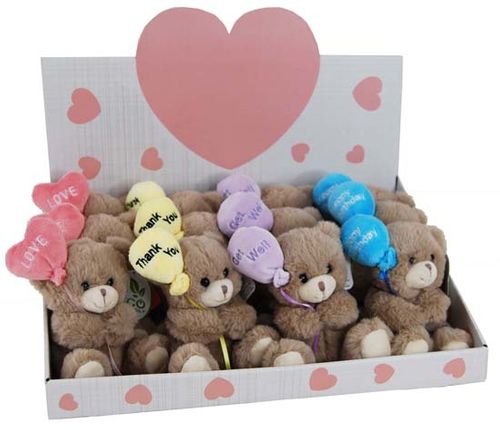 BEAR GABBY MESSAGE BEARS 12 PACK