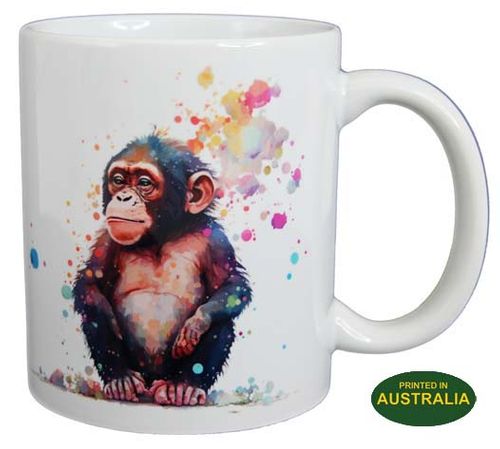 COFFEE MUG - CHIMPANZEE SITTING WC