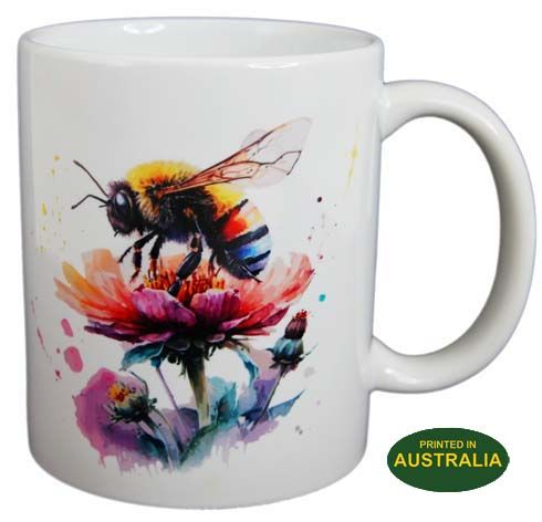 COFFEE MUG - BUMBLE BEE IN FLOWER WC
