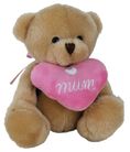BEAR BAXTER -  WITH MUM HEART 14CM - LOW