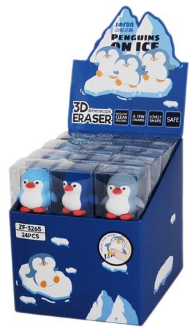 ERASER PENGUIN - 24PC DISPLAY