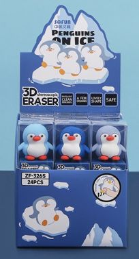 ERASER PENGUIN - 24PC DISPLAY
