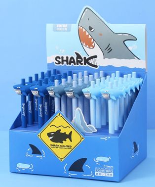 CLICK PEN SHARK - 36PC DISPLAY